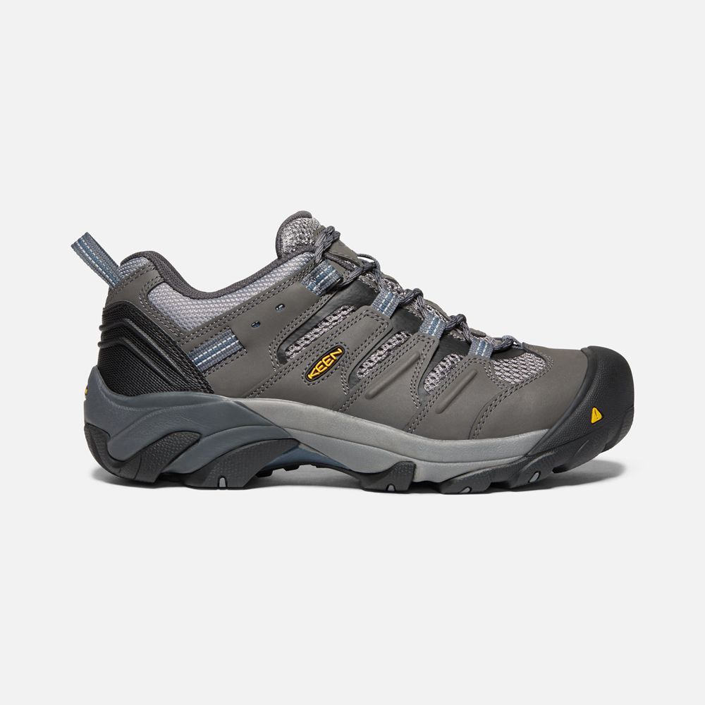 Keen Iş Ayakkabısı Erkek Siyah Kahverengi - Lansing Kısa (Steel Toe) - Türkiye TFZD82914
